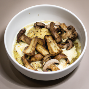 Bowl Croustillant avec Fondue de Poireaux et Champignons Noirs - Les épices curieuses