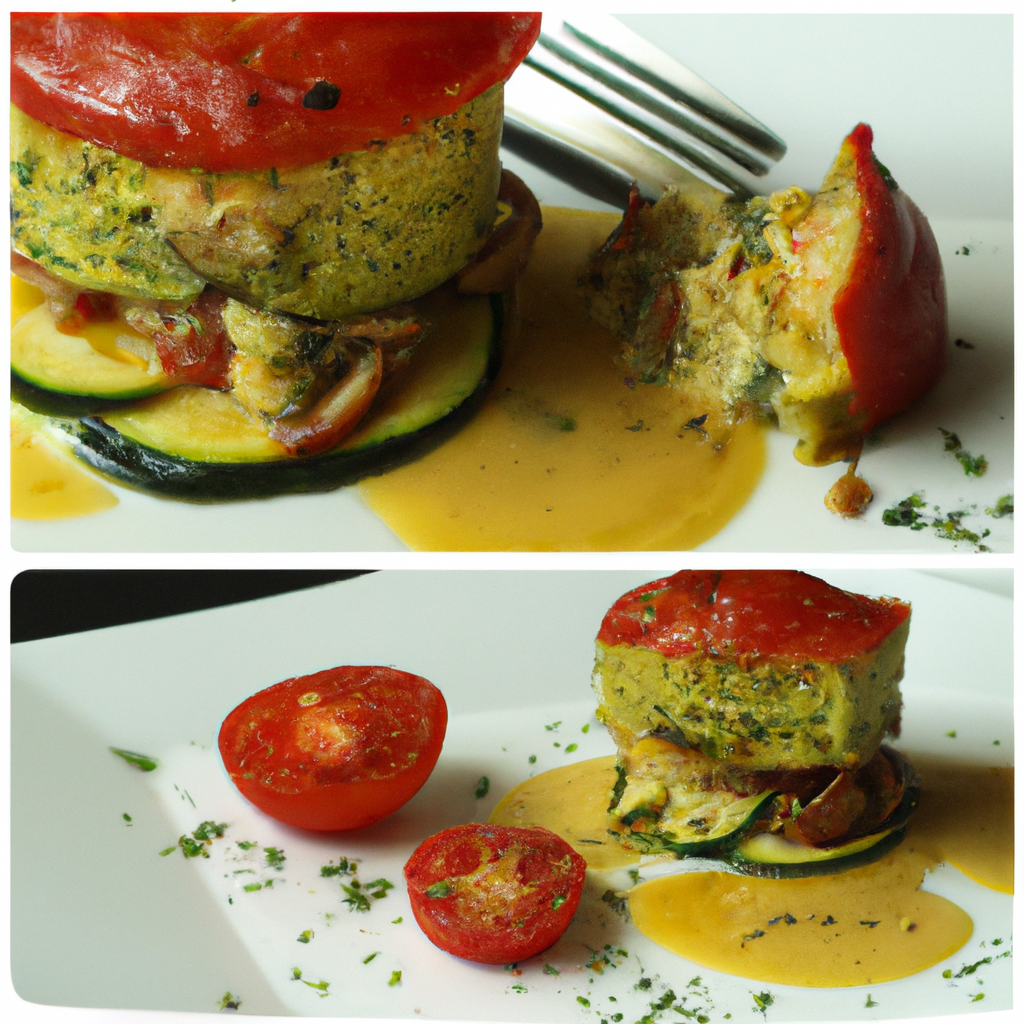 Flan de Courgettes Accompagné d'une Sauce Tomate Maison - Les épices curieuses