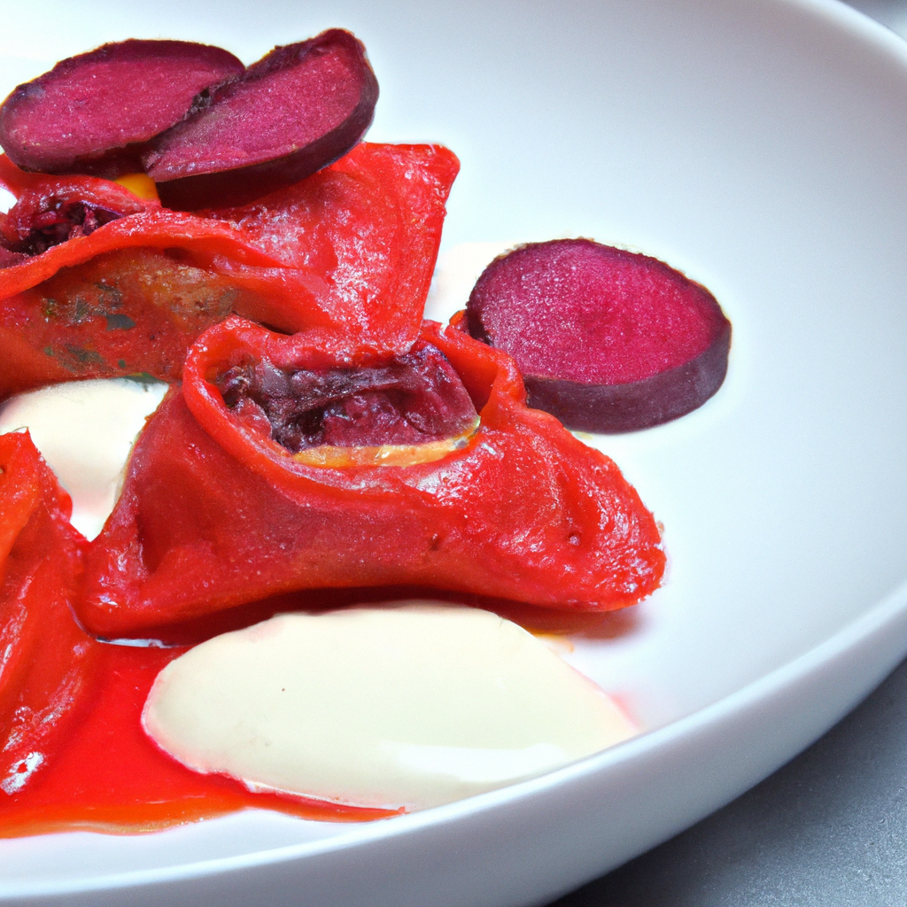 Raviolis Betterave avec Cœur Fondant à la Feta et Piment - Les épices curieuses