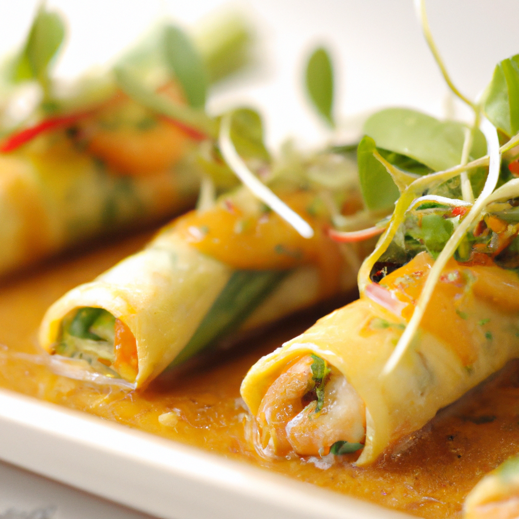 Rouleaux de printemps crevettes sauce curry- Les épices curieuses