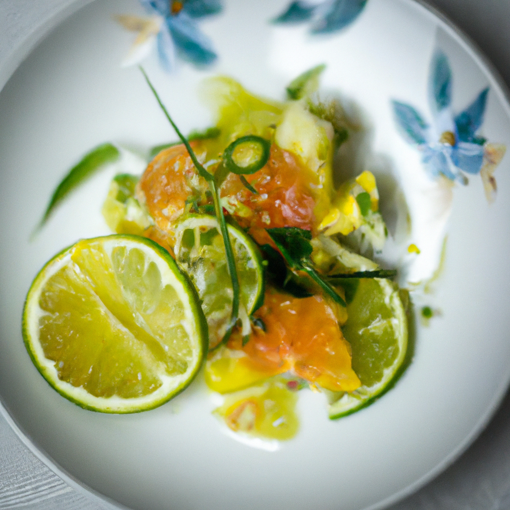 Salade d'Agrumes, Sauce Parfumée à la Verveine et Menthe Poivrée - Les épices curieuses