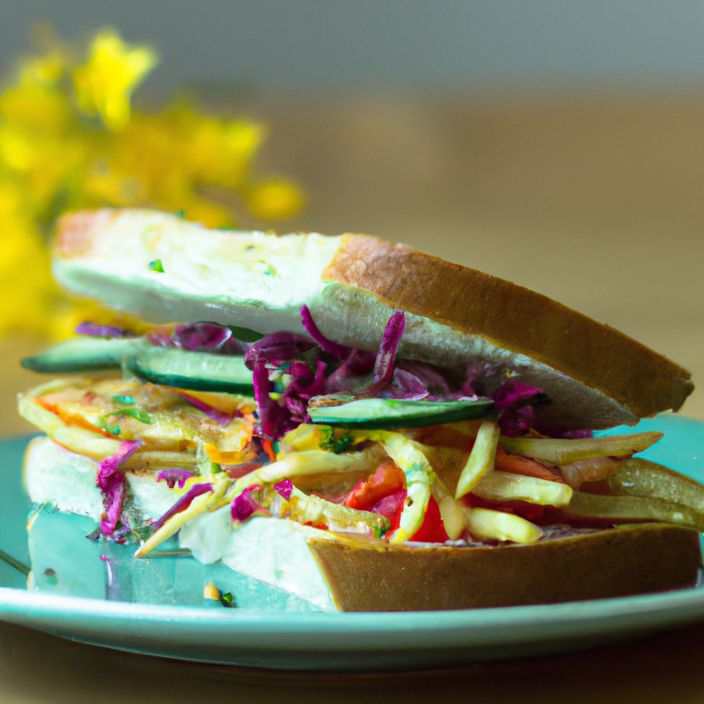 Sandwich végétarien ciboulette - Les épices curieuses