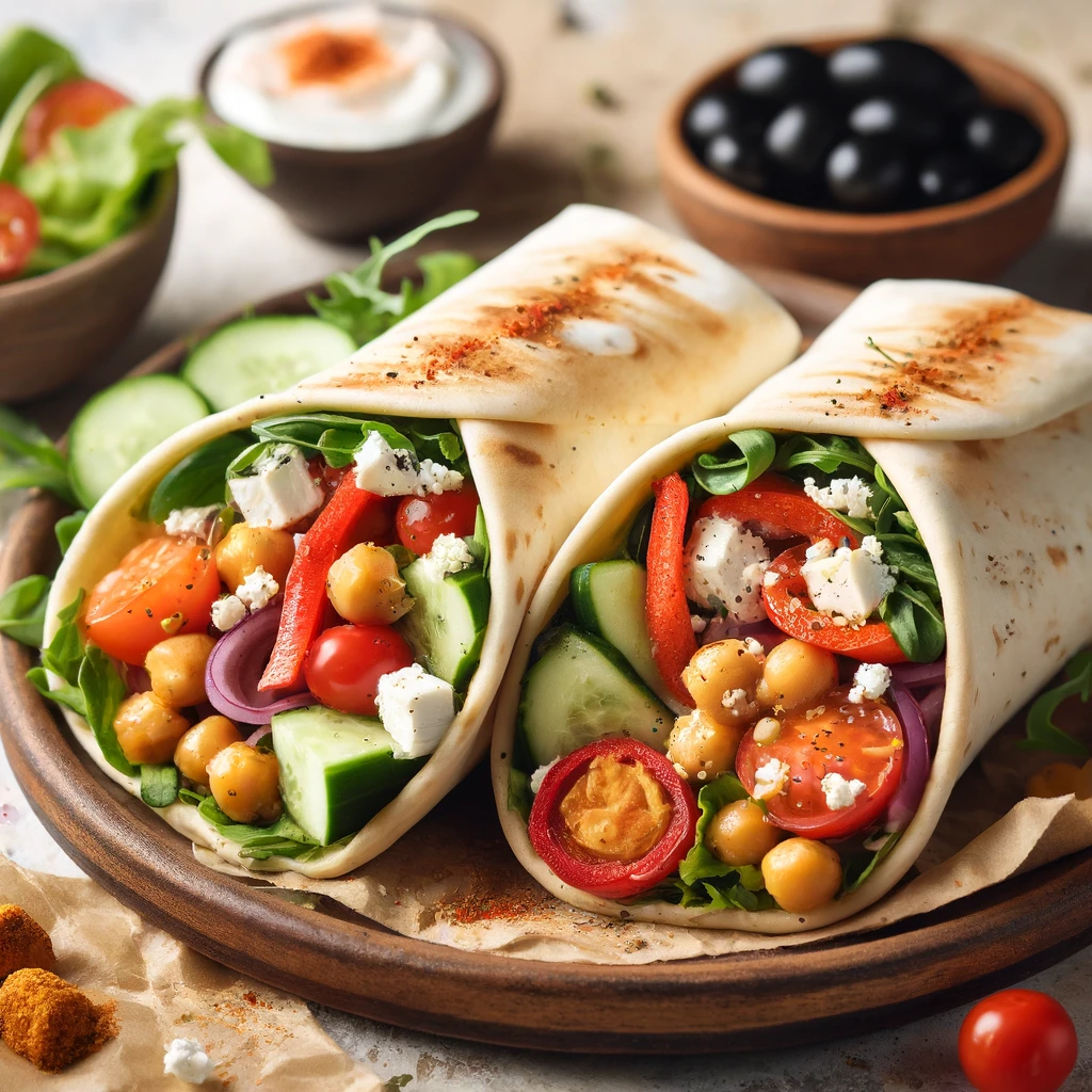 Wraps Méditerranéens