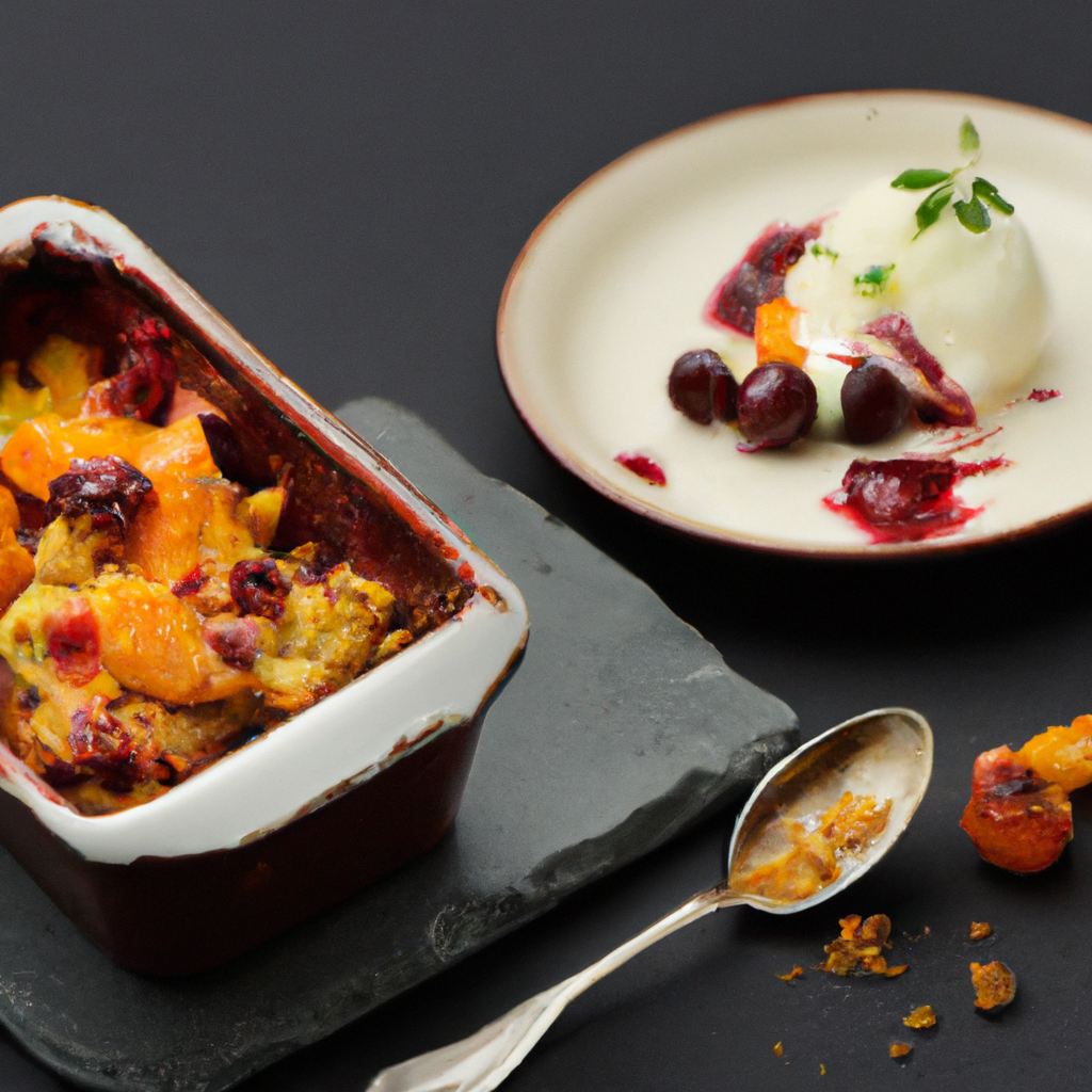 Crumble aux pêches parfumé au gingembre et à la muscade – dessert fruité et épicé maison- Les épices curieuses