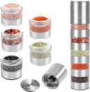 Moulin à poivre 5 compartiments - Broyage manuel - Les épices curieuses