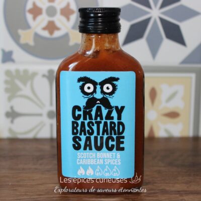 Sauce Piquante Crazy Bastard - Scotch Bonnet & Épices des Caraïbes 100ml - Les épices curieuses