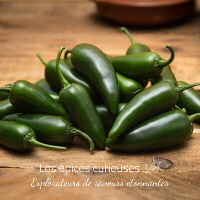 Jalapeño vert - Frais - Légèrement piquant - Les épices curieuses