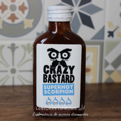 Sauce Piquante Crazy Bastard - Superhot Scorpion 100ml - Les épices curieuses