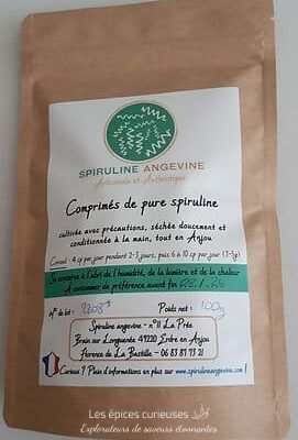 comprimés de pure spiruline crue déshydratée - Spiruline Angevine - Les épices curieuses