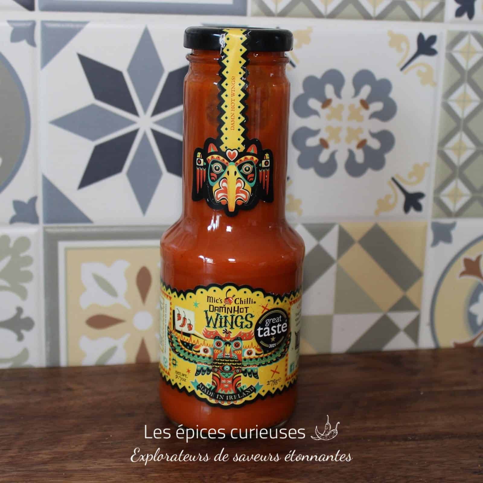 Sauce DamnHot Wings 275G - Les épices curieuses