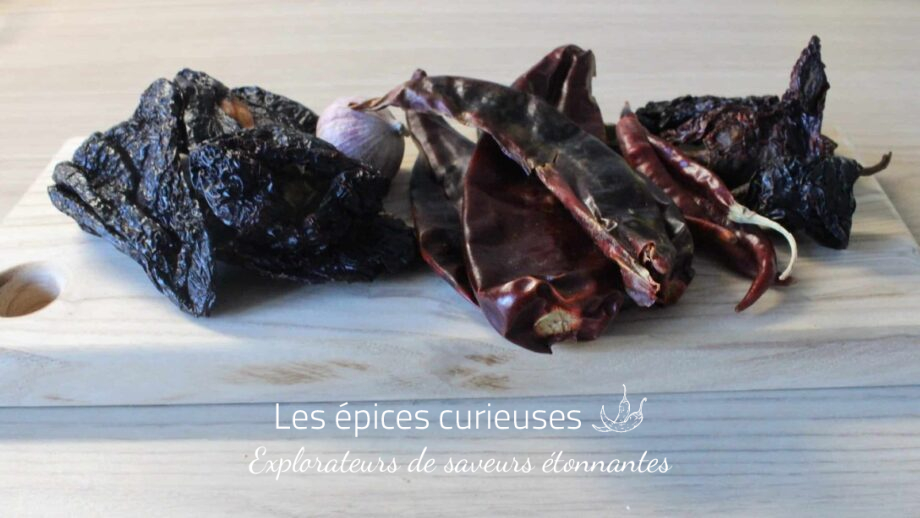 Assortiement de piment pour la sauce Enchilada - Les épices curieuses
