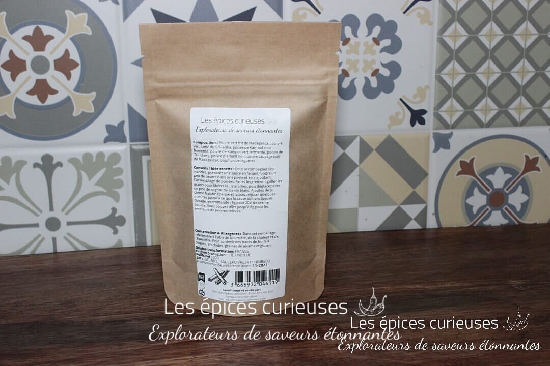 Sauce aux poivres du monde - Les épices curieuses