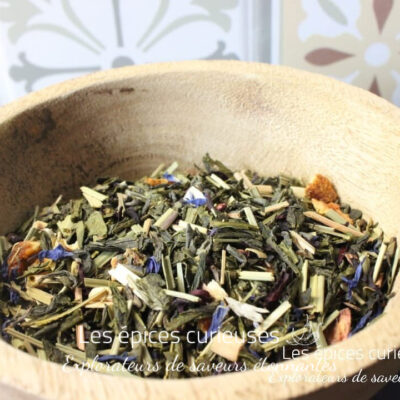 Thé vert exotique aux saveurs d'orange sanguine - Les épices curieuses