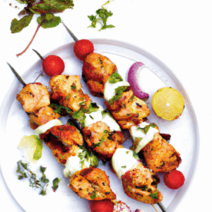 Brochettes de poulet au yaourt et garam masala : recette facile et savoureuse pour barbecue d’été- Les épices curieuses