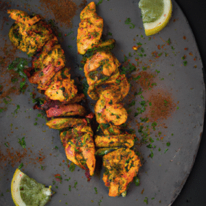 Brochettes de poulet grillé au sumac et zaatar – recette savoureuse et épicée- Les épices curieuses