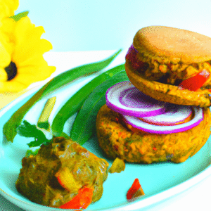 Burgers végétariens au curry rouge et coriandre fraîche – Recette savoureuse et facile à faire- Les épices curieuses