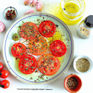 Carpaccio de tomates anciennes au zaatar : une recette fraîche et parfumée facile à préparer- Les épices curieuses
