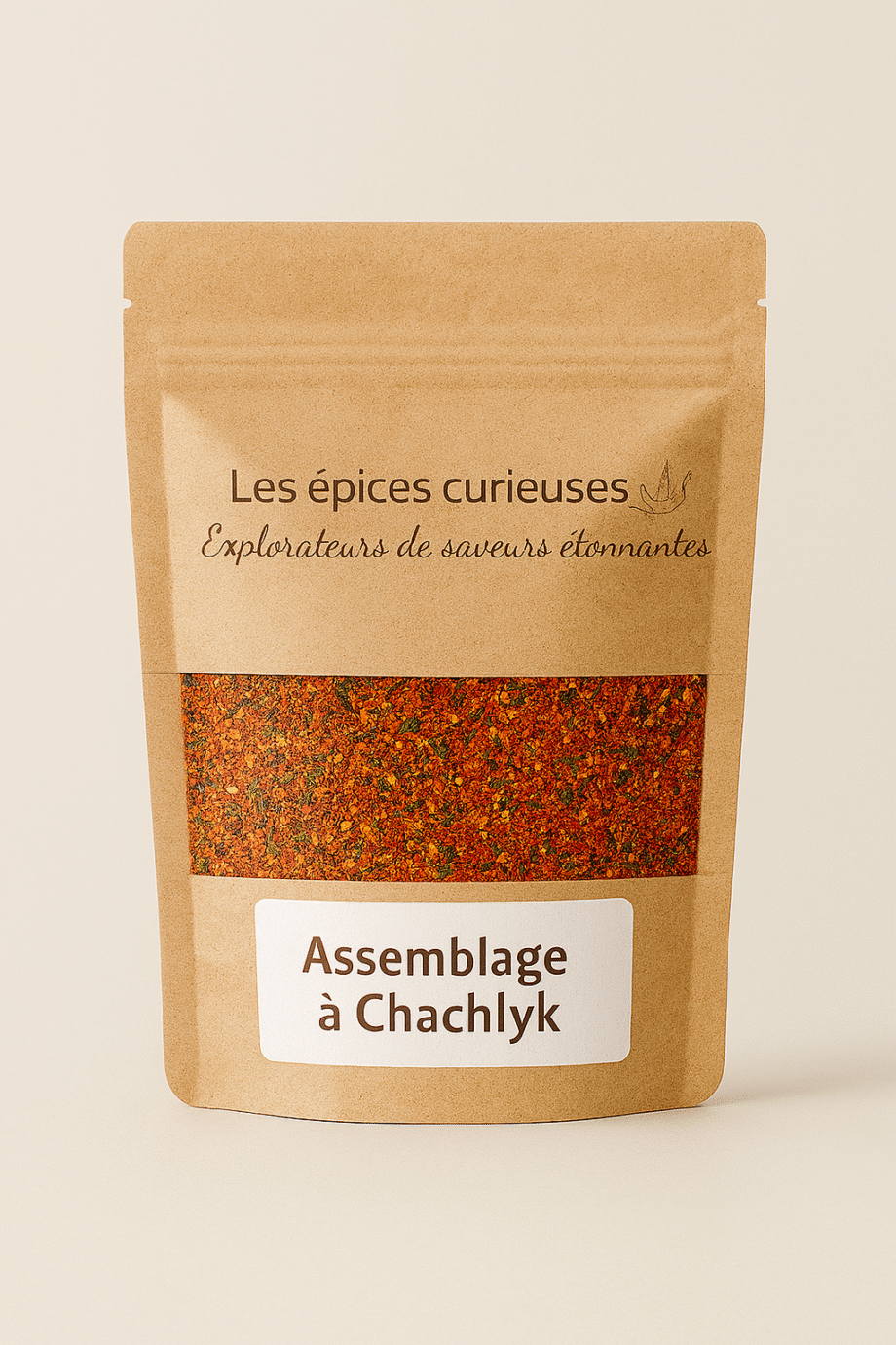 Sac d'épices « Assemblage à Chachlyk » des Épices Curieuses, saveur unique et étonnante.