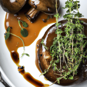 Champignons portobello grillés, sauce BBQ balsamique & thym- Les épices curieuses