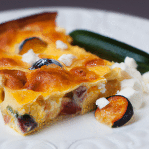 Clafoutis salé aux légumes de saison & feta- Les épices curieuses