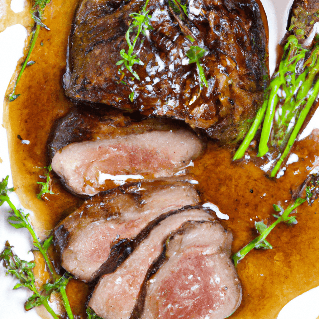 Entrecôte grillée, sauce BBQ balsamique & thym frais- Les épices curieuses