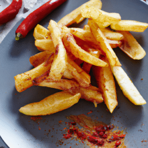 Frites croustillantes de patate douce au paprika fumé et piment doux- Les épices curieuses
