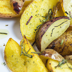 Patates nouvelles rôties à la flamme, huile d’olive & zaatar- Les épices curieuses