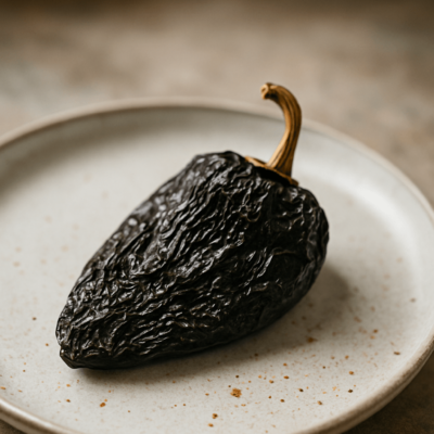 Piment entier Chilhuacle noir séché