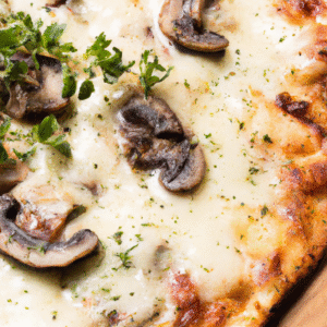 Pizza Fromage et Champignons aux Fines Herbes- Les épices curieuses