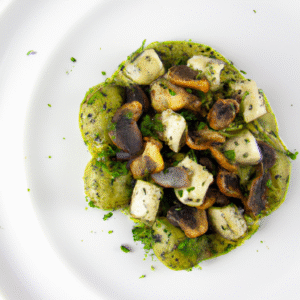 Poêlée végétarienne de gnocchis au pesto d’avocat et aux champignons- Les épices curieuses