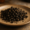 Poivre noir de Banasura fumé, épice bio et artisanal.