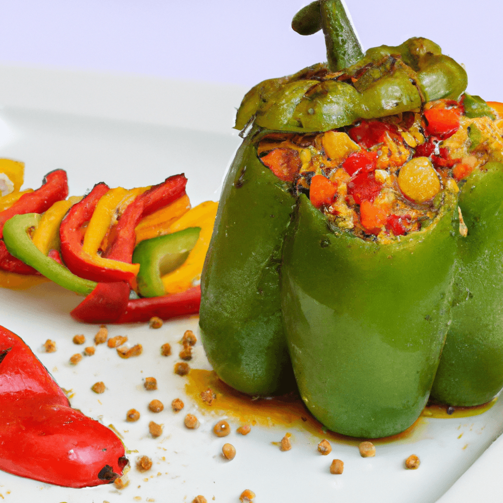 Poivrons farcis à l’orientale au couscous parfumé à la cannelle- Les épices curieuses