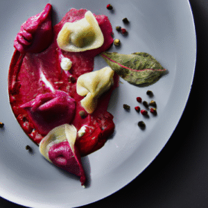 Raviolis Betterave avec Cœur Fondant à la Feta et Piment- Les épices curieuses