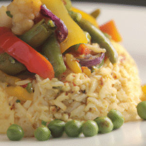 Riz sauté aux légumes et curry- Les épices curieuses