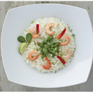 Salade crevettes riz camarguais paprika coriandre- Les épices curieuses