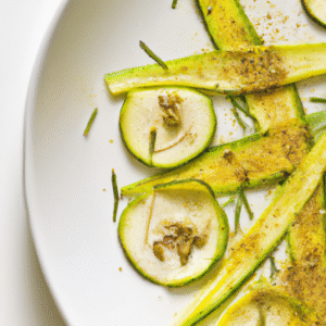 Salade de courgettes grillées aux graines de fenouil et poivre Timut – Recette fraîche et légère aux épices d’été- Les épices curieuses