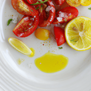 Salade de tomates au sel citronné- Les épices curieuses
