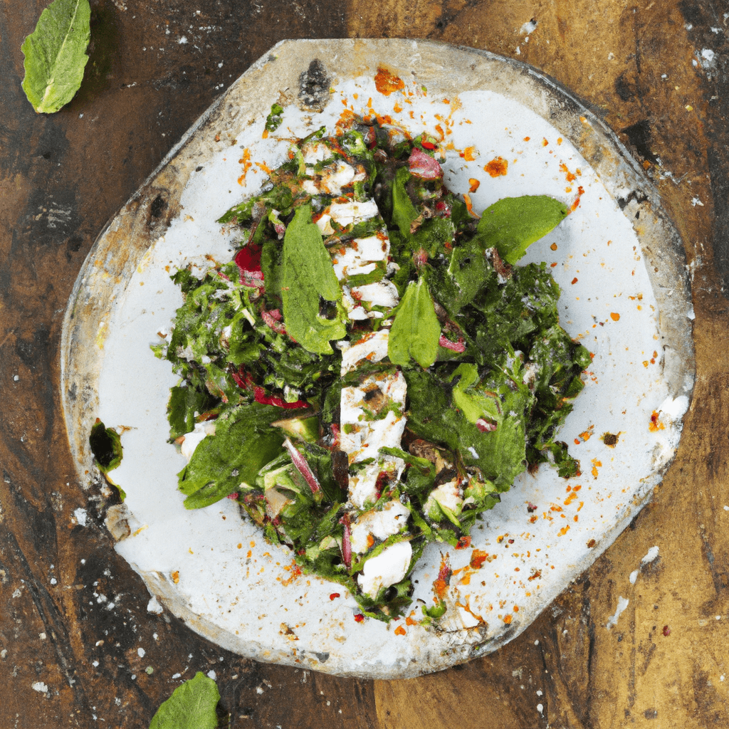Salade fraîche de pastèque grillée, feta et menthe au zaatar fumé et sumac maison – recette estivale pleine de saveurs- Les épices curieuses