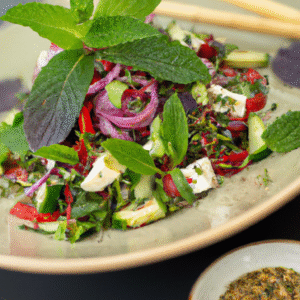 Salade fraîche pastèque, féta et menthe au poivre de Sichuan et fleur de sel fumée – recette d'été savoureuse et originale- Les épices curieuses