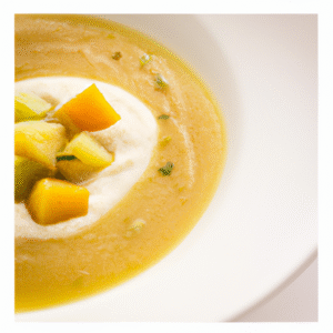 Soupe de patate douce & coco, topping graines de courge grillées- Les épices curieuses