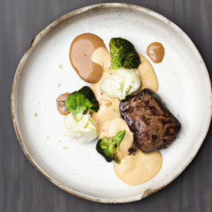 Steaks de chou rouge, sauce crémeuse à la moutarde brune- Les épices curieuses