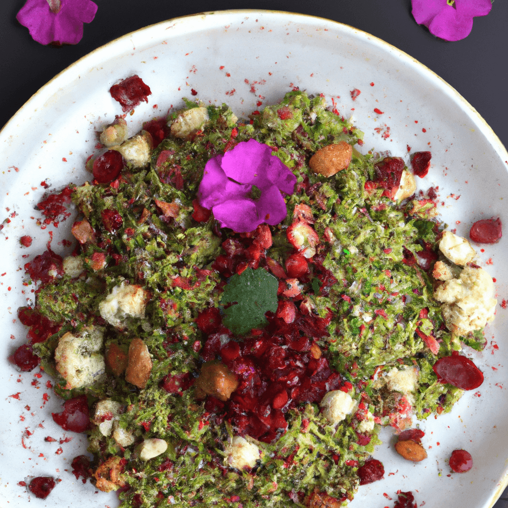Taboulé de chou-fleur cru, grenade & épices douces- Les épices curieuses