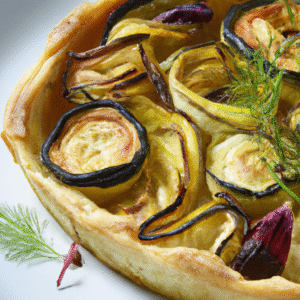 Tarte fine courgettes ail fines herbes- Les épices curieuses