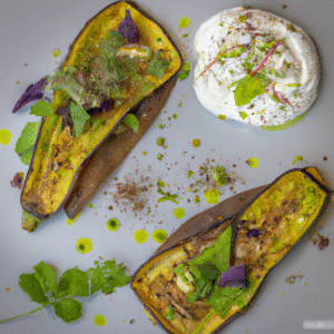 Tartine aubergine confite, mousse de cajou citronnée & zaatar (ou burrata végétale maison)- Les épices curieuses