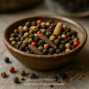 Bol de poivres multicolores pour épicer vos plats et enrichir votre cuisine gourmande.