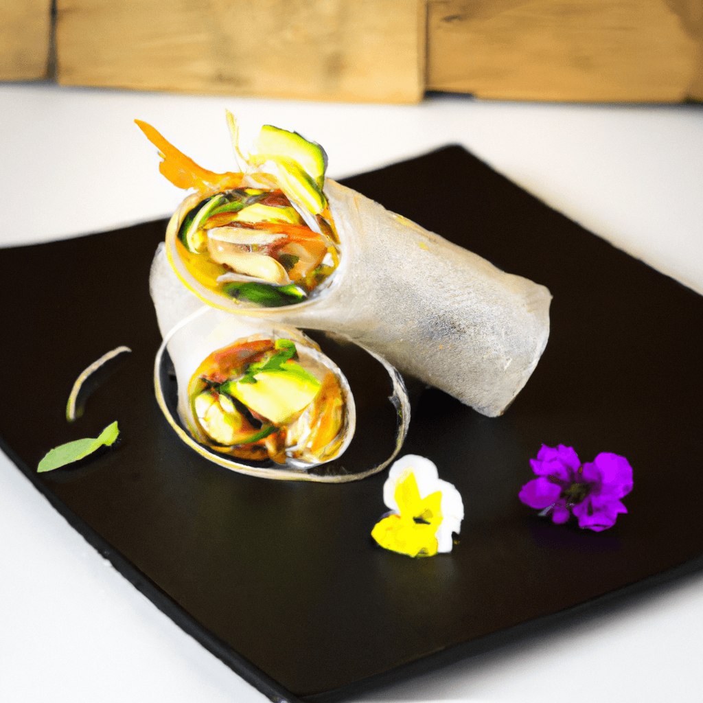 Wraps roulés façon rouleaux de printemps à l’avocat, crudités & houmous- Les épices curieuses