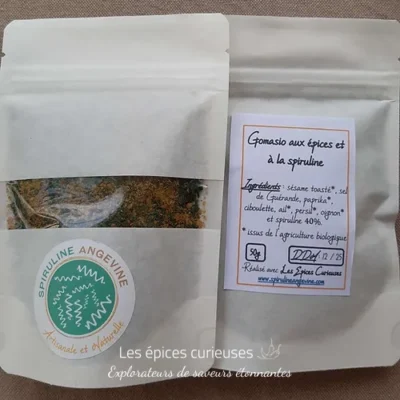 Gomasio aux épices et spiruline (50g) - Les épices curieuses