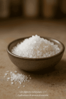 Sel du Kalahari en cristaux, pureté naturelle, idéal pour la cuisine bio et artisanale.