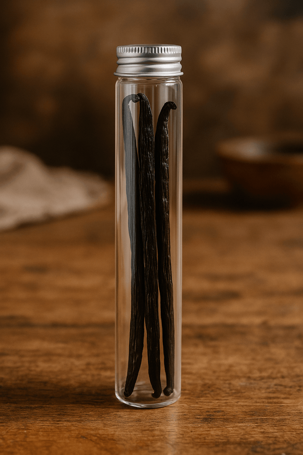 Vanille Bourbon Premium – 3 Gousses en tube