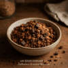 Bol de granola au chocolat, mélange d'avoine croustillante et pépites, idéal pour un petit-déjeuner gourmand et sain.